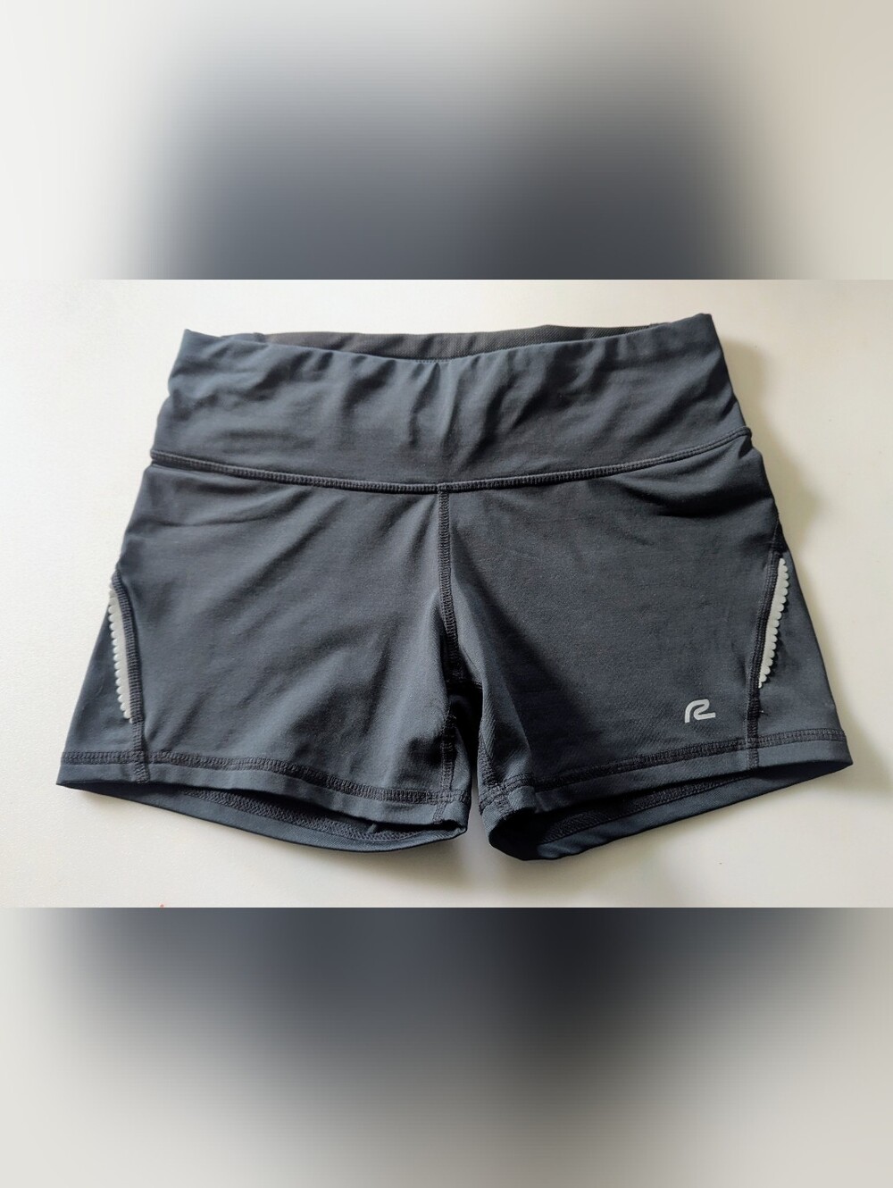 Road Runner Women's Black Sports Compression Running Shorts. Size Small